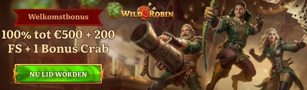 wild robin casino banner